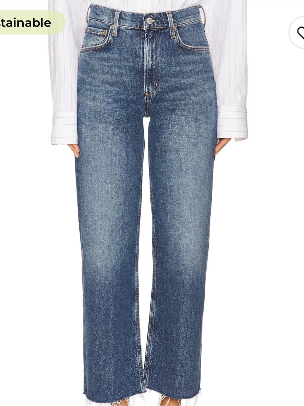 Agolde Ren Jean Dark Blue Denim Jeans